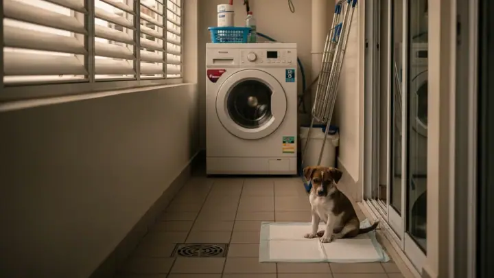 Toilet training the apartment way