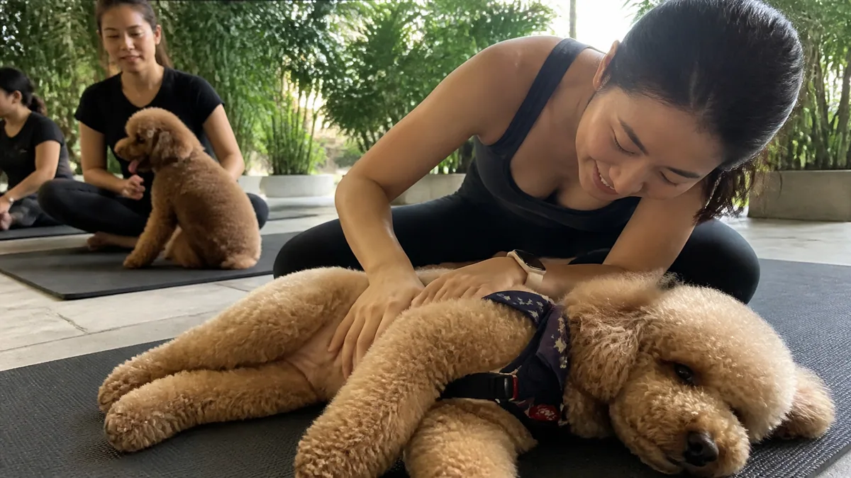 Chong Pang Pets Day Puppy Yoga in Singapore