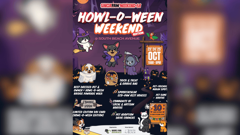 Howl-O-Ween Weekend promotional poster from Hope For Animals