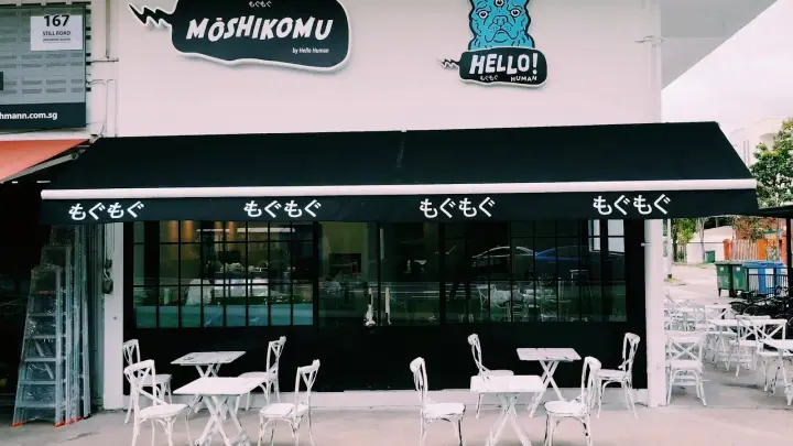 Cafe Moshikomu by Hello Human, a dog-friendly cafe in Still Rd in Singapore