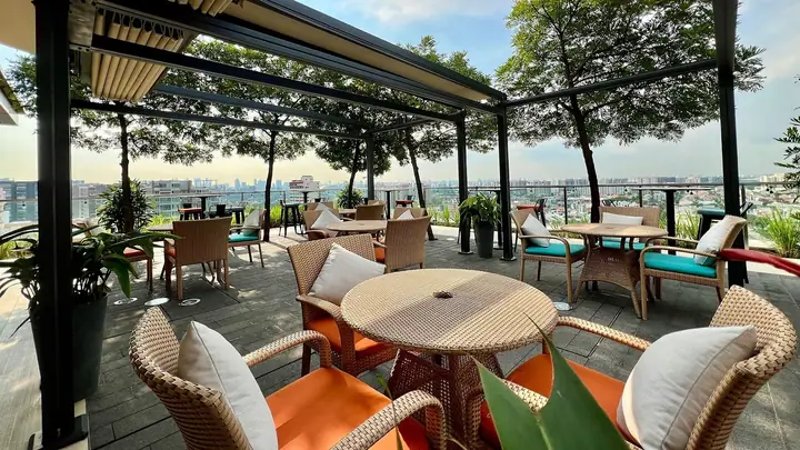 Dog enjoying time at Hotel Indigo Singapore Katong by IHG in Singapore.