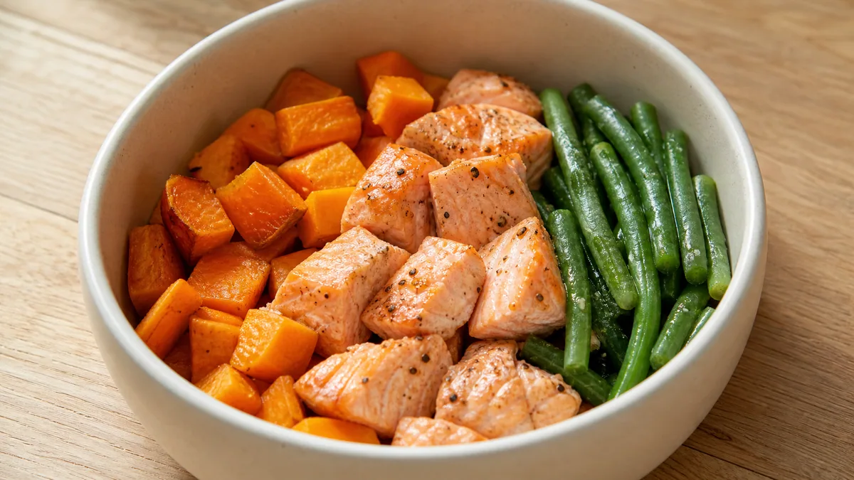 Salmon and sweet-potato extra