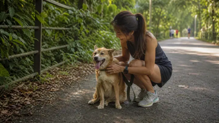 Singapore dog walking hazards: heat, monsoons, traffic, monkeys and the things owners forget