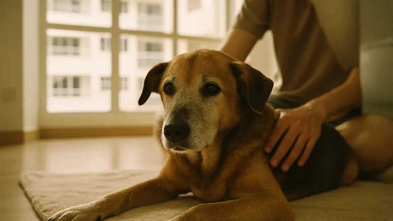 Caring for a senior dog, stage four of the UrbanDogOwner journey